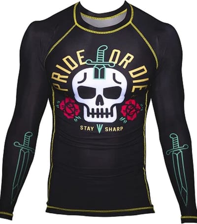 PRiDE or Die Rash Guard Stay Sharp Zwart - XXL