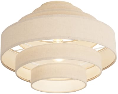 Lumidora Plafondlamp 75174 - Plafonniere - POLIGNANO - E27 - Beige - Textiel - ⌀ 40 cm