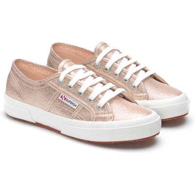 Superga Dames/Dames 2750 Lamew Metallic Trainers (Roze platina)