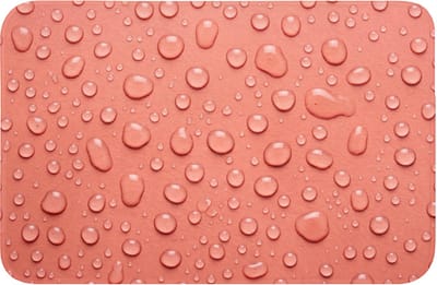 WC mat 60x40 cm - Antislip - Water - Druppels - Roze - Toiletmat - Vloermat - Douchemat - Toilet tapijt - Toiletmatten