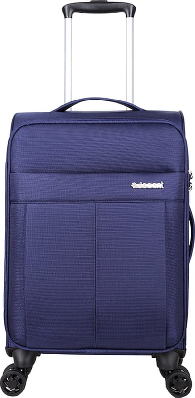 Decent D-UPRIGHT Handbagage koffer 55x35x20 - Handbagage trolley - Lichtgewicht koffer - Reiskoffer - Veilig TSA Cijferslot – Spinner 4 wielen - Donkerblauw