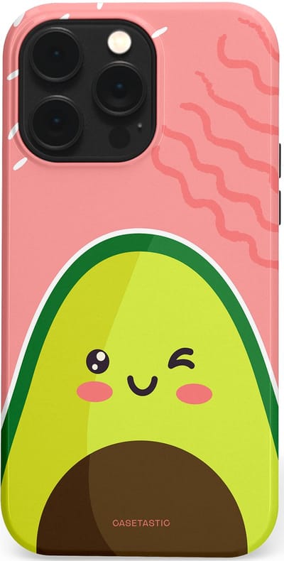 Casetastic Hoesje Geschikt voor Apple iPhone 14 Pro Max Magsafe - Stijlvolle Beschermende Duo-layer Case - Avocado Vibes