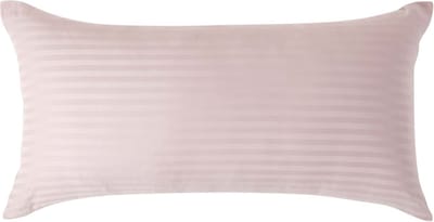 Homescapes Satijn Streep Katoen Kussensloop 40x80 cm – Lila – 100% Egyptisch Katoen – Draaddichtheid 330