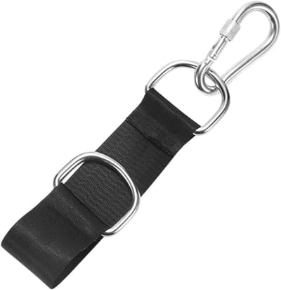 Schommelophanging Set - Verlengriemen Tuin - Buitenactiviteiten Ophangen - Robuust Nylon Materiaal - Verstelbaar - Zwart