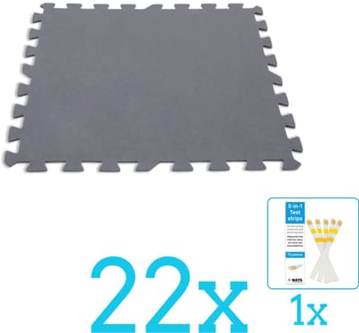 Intex - Zwembad Ondergrond - Zwembadtegels 50x50 cm - 8 Tegels - Volumebundel - Vloertegels - 22-delig