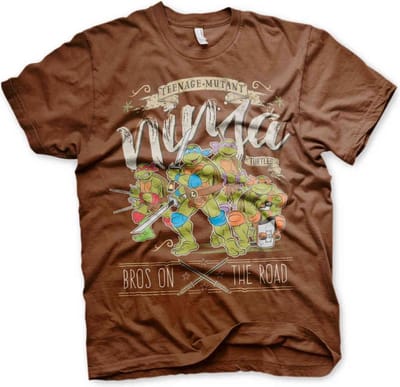 Teenage Mutant Ninja Turtles Heren Tshirt -S- Bros On The Road Bruin