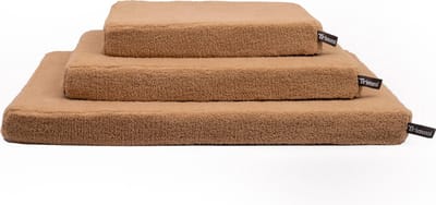 Orthopedisch hondenkussen - Teddy mand camel - Hondenkussen - Teddy bed - Hondenbed - Orthopedische hondenmand - Honden bank - Hondenmanden - Honden bed - Orthopedische kussens - Hondenmand ortopedisch - Wasbaar teddy dekbedovertrek - Maat M