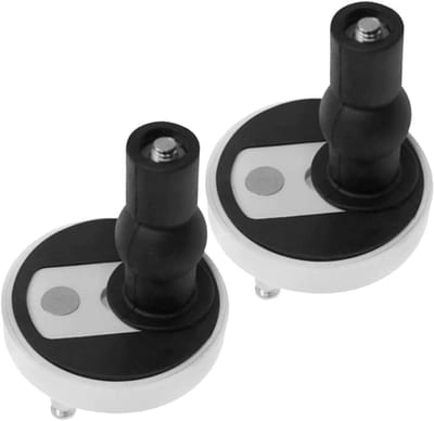 Toiletzitting Bevestigingsset - Scharnieren Reparatie - Badkamer Onderhoud - Hoge Duurzaamheid - 8x5 cm - Wit
