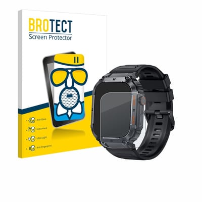 BROTECT - Screenprotector voor bedee Smartwatch 1.96" - Folie Beschermfolie Beschermglas matte