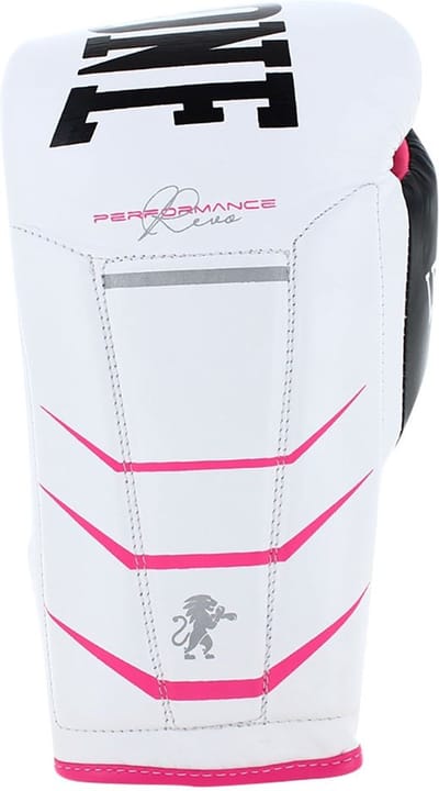 Leone1947 Revo Fluo Leer Kunstmatige Bokshandschoenen Wit 12 oz