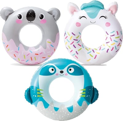 Grote Opblaasbare Donut Zwemring 76 cm voor Volwassenen en Kinderen - Perfect voor Zomer, Strand en Zwembad Feestjes