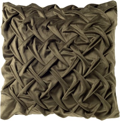Dutch Decor MIRA - sierkussen 45x45 cm - 3D-vlechtpatroon - Mayfly - groen - Inclusief binnenkussen - Luxe kussens voor woonkamer & bank