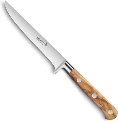 Déglon Uitbeenmes – Gesmeed Lemmet – Olijfhouten Heft – 13 cm – Duurzaam en Stijlvol