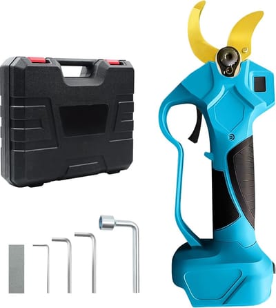 Elektrische snoeischaar - Accu snoeischaar - Elektrische snoeischaar met accu - Accu takkenschaar - Inclusief koffer - Must have voor in de tuin!