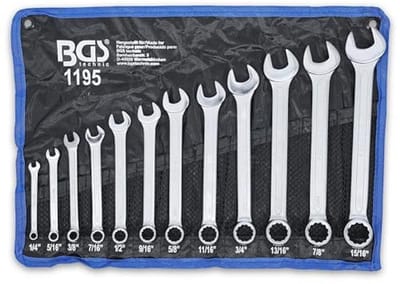 Steekringsleutelset 1/4" - 15/16" | 12-delig | Professioneel Gereedschap