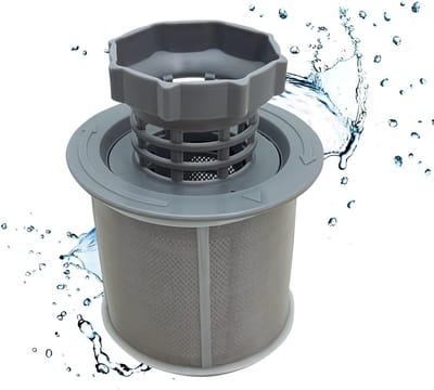 Grijs mini-vaatwasserfilter | Kunststof vervangingsonderdeel voor vaatwasseronderdelen van fabrikant 00427903 - 10002494 - 00492046 - 00418404 - 00175712 - 00170740