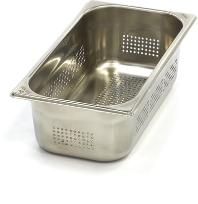 Gastronorm Bak - 1/3 GN - 10 cm Diep - RVS - Geperforeerd