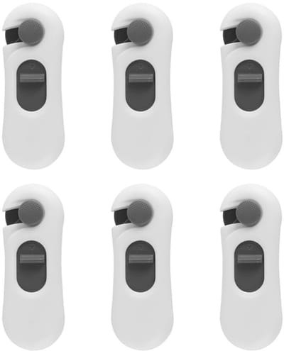 Dailygoods- Koelkastslot 6-pack - Veiligheids sloten - Kast sloten - Vriessloten - Geen gereedschap vereist - Geschikt voor gladde oppervlakken - Kastslot