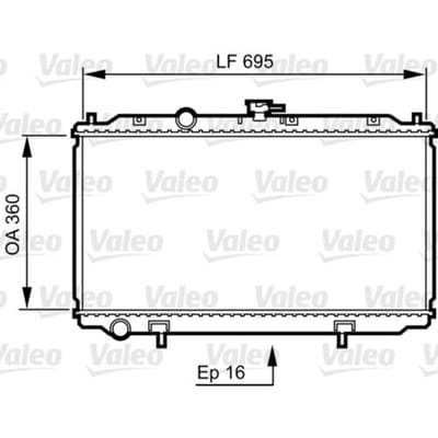 Radiator, motorkoeling VALEO 734736