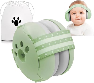 TIM® Gehoorbescherming Baby - Gehoorbescherming - Groen - 9cm x 7cm x 4cm