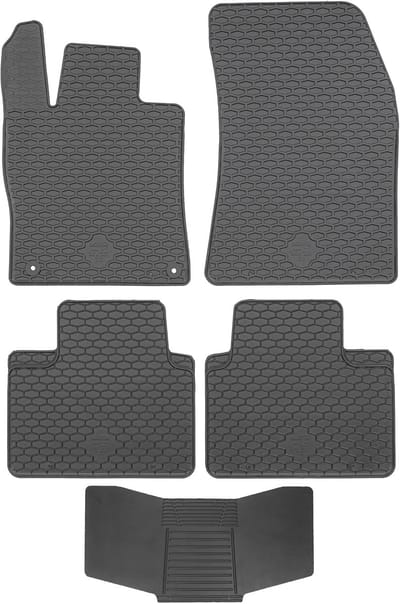 Max-Dywanik DOMA Serie - Rubber Automatten - Compatibel met Citroen C5X/Peugeot 308 III SW/Peugeot 408 - Zwarte Kleur - Universele Pasvorm