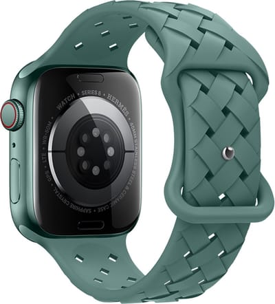 Hoco Flexible WA 16 Watch Bandje - Geschikt voor Apple Watch 1 / 2 / 3 / 4 / 5 / 6 / 7 / 8 / 9 / SE / Ultra - 38MM / 40MM / 41MM - Turquoise