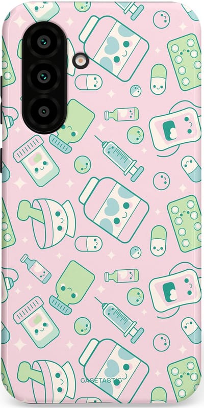 Casetastic Hoesje Geschikt voor Samsung A56 / A36 - Stijlvolle Beschermende Duo-layer Case - Geneeskrachtig Roze