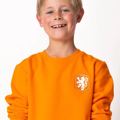 Nederlands Elftal KNVB logo sweater voor kinderen - Maat 116 / 6 jaar - EK 2024 - Holland sweater kids