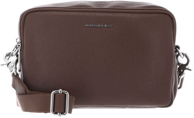MANDARINA DUCK Leren schoudertas Mellow Leather Crossbody Camera Bag Milk Chocolate donkerbruin