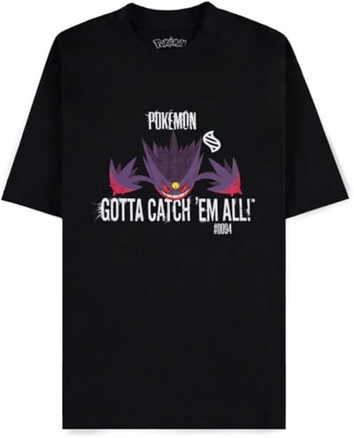Pokémon - Mega Gengar Unisex Tshirt - S - Zwart