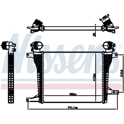 Intercooler NISSENS 961124