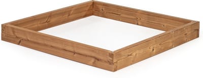 WITBOSCH - Moestuinbak - 107 x 107 x 12,5 cm - Modulair design - Thermowood