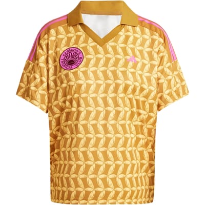 Adidas X Farm Overhemd Met Korte Mouwen Geel,Goud XS Vrouw