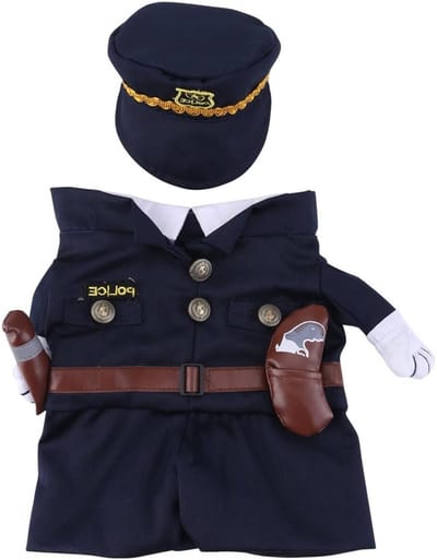 Grappig Dieren Cosplay Kostuum voor Honden en Katten - Politie Uniform voor Feestjes en Halloween