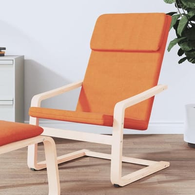 Relaxstoel Stof - Loungestoel Tuinstoel - Buiten Ontspannen - Massief Berkenhouten Frame - Niet gespecificeerd - Donkergeel