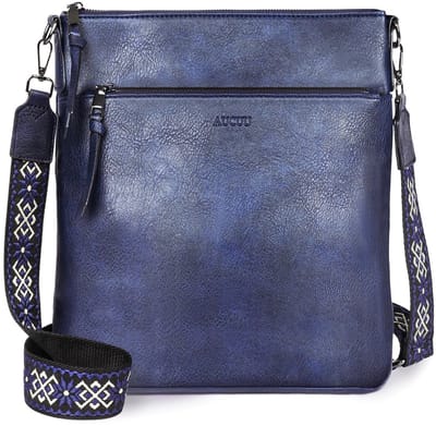 Dailygoods - Aucuu Schoudertas voor dames, schoudertas van leer, modieus, met verstelbare riem voor dames en meisjes, reizen, winkelen, werk, dagelijks gebruik