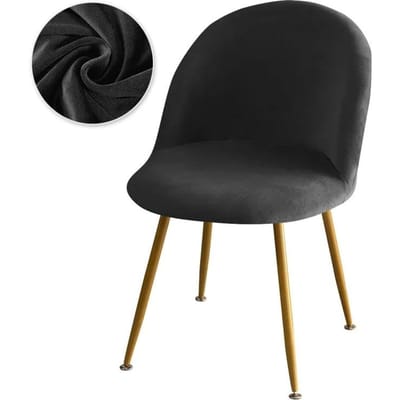 Elastisch fluwelen stoelhoes effen kleur stretch lage rug eendenbek eetkamerstoelhoezen zachte make-up stoelhoezen voor thuishotel 1pcs chair cover