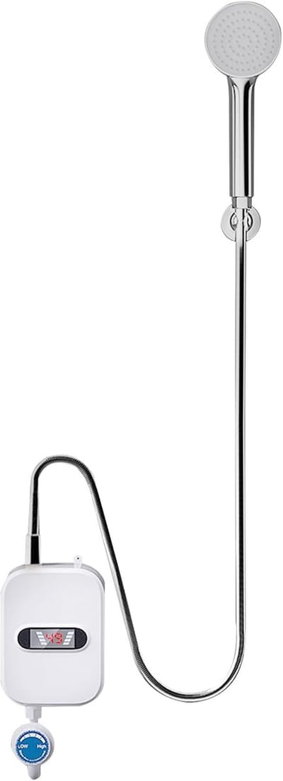 Directe Boiler - Wandmodel Verwarmer - Direct Warm Water - Groot Display Scherm - 12.5 x 6.5 x 33 cm