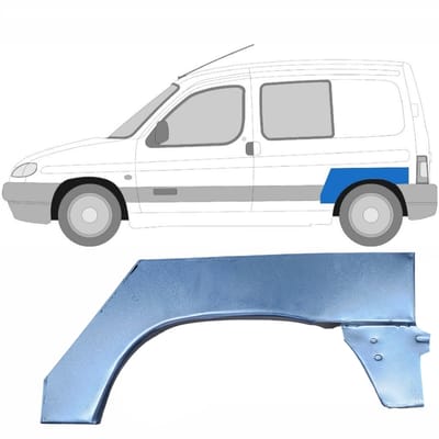 Reparatiepaneel achterspatbord voor Citroen Berlingo 1996-2008 / Links