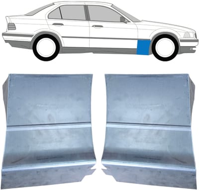 Reparatiepaneel voorspatbord voor BMW 3 E36 1990-2000 / Links + Rechts / Set