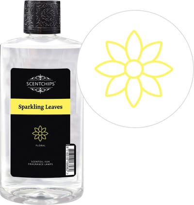 Scentchips® Sparkling Leaves - Geurolie Voor Oliebrander - Parfum Olie - Geurolie Voor Lampenolie - Geurlamp Olie - 475ml