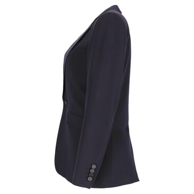 Saint Laurent single-breasted blazer in marineblauwe wol