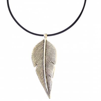 Ketting -zilverkleurig -boomblad -verstelbaar - Charme Bijoux