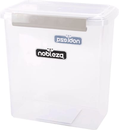 Nobleza Voercontainer Hond & Kat - 5,8L - Luchtdichte Voedselcontainer - Bewaarbox voor Droogvoer - Transparant