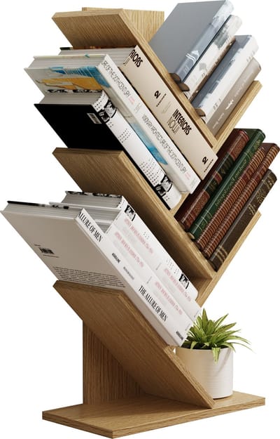 VCM Houten Opbergrek Boekenplank Deco Boekenrek Nulis L