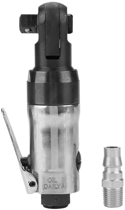 Allecto - Pneumatische Ratelsleutel - Professioneel Gereedschap - Compact formaat - Gebruiksvriendelijk - Voor krappe ruimtes - 1/4 inch vierkante ...