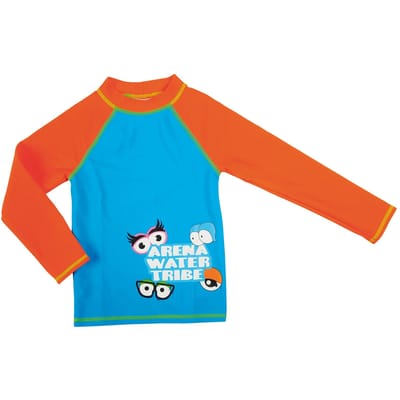 Arena Awt Kids Boy Uv L/s Tee Turquoise-mango Taglia: 2-3 | T-shirt Outlet | Unisex | Ciano