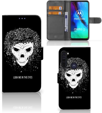 Telefoonhoesje met Naam Motorola Moto G Pro Skull Hair