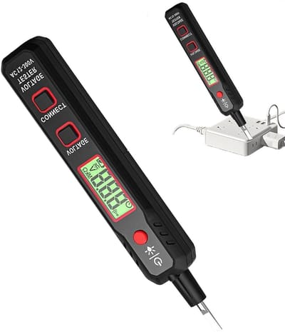 Spanningstester - Stroomtester Voltmeter - Elektrisch Werk - Intelligente Detectie - 18 x 5 x 5 cm - null