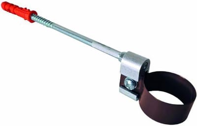 Regenpijpkraag Aluminium - Dakgoot Hulpstuk - Waterafvoer Verzamelen - Gevouwen Plaatprofiel - DN 40 mm 25 cm - Bruin